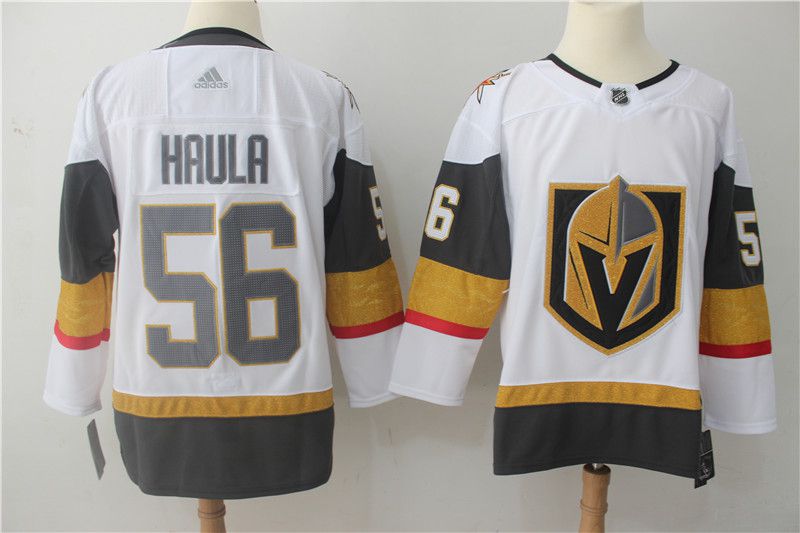 Men Vegas Golden Knights #56 Haula Fanatics Branded Breakaway Home White Adidas NHL Jersey->more nhl jerseys->NHL Jersey